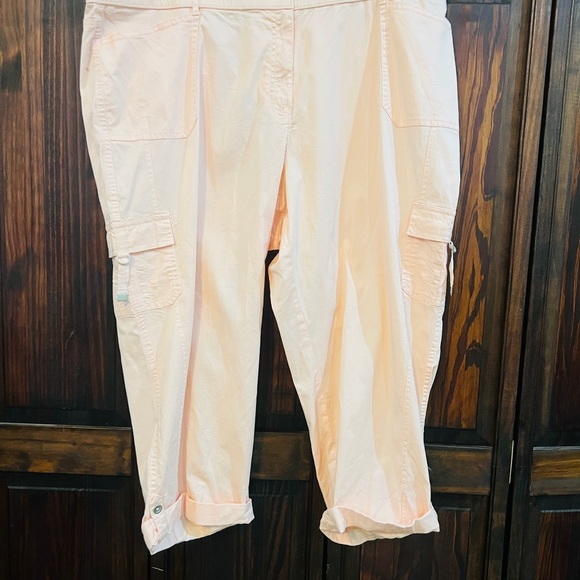 1946 pink Stretch Waist‎ Capris 22 - Picture 1 of 5